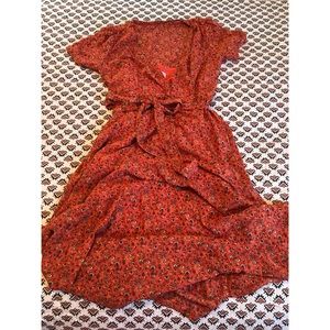 Abercrombie and Fitch puff sleeve midi dress XS